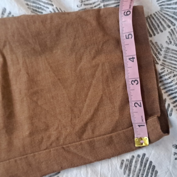 Talbots irish linen blend high waisted cropped zip front pant sz2P - Picture 8 of 14